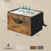 SONGMICS Foldable Storage Organiser Boxes, Set of 3 Storage Basket Bins with Lids