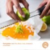 MasterChef Lemon Zester Grater Micro Planing Tool for Zesting Citrus Fruits