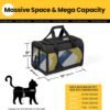 Conlun Cat Carrier Airline Approved, Soft-Sided Dog Carrier with Inner Safety Leash