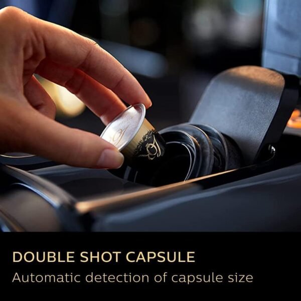 Philips L'OR Barista Sublime Capsule Coffee Machine, Double Shot, 1 or 2 Cups, Full Coffee Menu, Black (LM9012/60)
