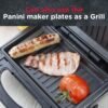 Sensio Home Multi Functional 3 in 1 Stylish Waffle, Deep Fill Sandwich, Panini or Grill Maker Machine Interchangeable Non Stick Easy Clean Plates, Secure Lock Plus Ready & Power Lights, Powerful Iron