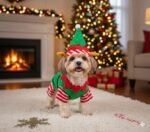 Smart Choice Christmas Elf Dog Costume – Small (30cm) - Image 3