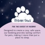 Dream Paws Scalloped Dog Bed – Blue (Small) - Image 5