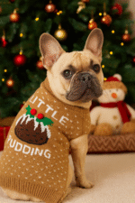 Premium Soft Christmas Little Pudding Dog Jumper - Image 2