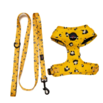 Long Paws Funk Dog Harness & Lead Set – Mustard Panda - Image 6