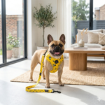 Long Paws Funk Dog Harness & Lead Set – Mustard Panda - Image 2