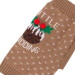 Premium Soft Christmas Little Pudding Dog Jumper - Image 5