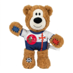 KONG Wild Knots Bear Dog Toy England Football World Cup 2026 Limited Edition Medium/Large Plush Rope Squeaky Toy - Image 3