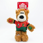 KONG Wild Knots Bear Dog Toy England Football World Cup 2026 Limited Edition Medium/Large Plush Rope Squeaky Toy - Image 7