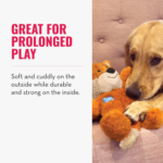 KONG Wild Knots Giraffe Dog Toy – Plush Squeaker with Rope (M/L) - Image 5