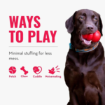 KONG Wild Knots Giraffe Dog Toy – Plush Squeaker with Rope (M/L) - Image 4