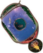 KONG PlaySpaces Glamping Cat Tent Pop Up Cat Toy with Catnip Interactive Hideaway - Image 3