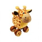KONG Tennishoes Giraffe Dog Toy with Squeaker - Image 5
