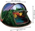 KONG PlaySpaces Glamping Cat Tent Pop Up Cat Toy with Catnip Interactive Hideaway - Image 7