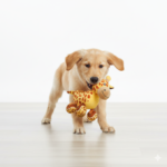 KONG Tennishoes Giraffe Dog Toy with Squeaker - Image 4