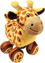 KONG Tennishoes Giraffe Dog Toy with Squeaker - Image 2