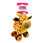 KONG Tennishoes Giraffe Dog Toy with Squeaker