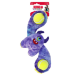 KONG Monsters Woozles Dog Toy With Dual Tennis Ball Squeaker + Interactive Plush Fetch