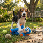 KONG Cross Knots Monkey Dog Toy Durable Plush & Rope Squeaky Toy - Image 2