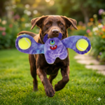 KONG Monsters Woozles Dog Toy With Dual Tennis Ball Squeaker + Interactive Plush Fetch - Image 3