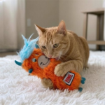 KONG Kickeroo Highland Cow Cat Toy | Catnip & Crinkle Kicker - Image 7