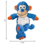 KONG Cross Knots Monkey Dog Toy Durable Plush & Rope Squeaky Toy - Image 4