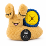 M-PETS Interactive Snail Dog Toy – Treat Hiding Toy with 2 Squeakers & Pop-Up Eyes - Image 3