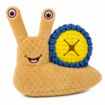 M-PETS Interactive Snail Dog Toy – Treat Hiding Toy with 2 Squeakers & Pop-Up Eyes - Image 4